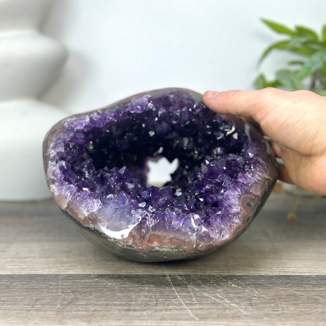 Large Natural Uruguayan Amethyst Geode with Large Crystals - STGE0050