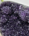 Uruguayan Amethyst Crystal Cluster - Metallic Stand Included - MWS2454