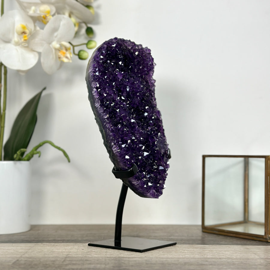 Uruguayan Amethyst Crystal Cluster on Stand - MWS2635