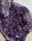 Amethyst Crystal Cluster on Stand - Violet Geode for Home Decor Display - MWS2646