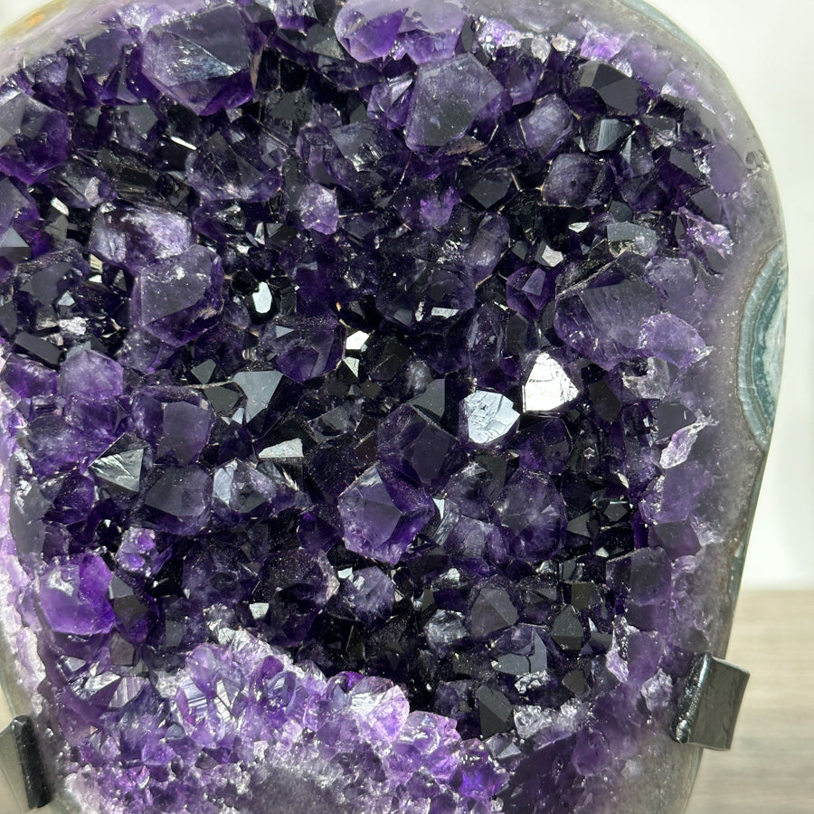 Amethyst Crystal Cluster with Dark Purple Crystals - MWS2692