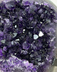 Amethyst Crystal Cluster with Dark Purple Crystals - MWS2692