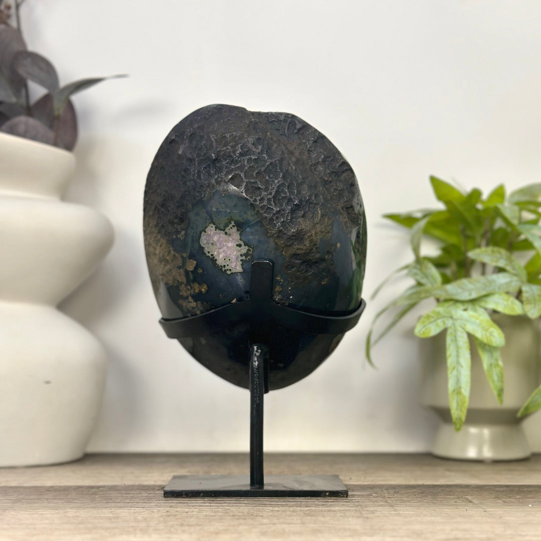 Natural Amethyst Geode on Stand from Uruguay - MWS3352