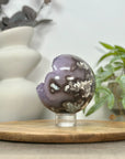 Natural Amethyst Druzy & Agate Sphere Geode - SPH0162