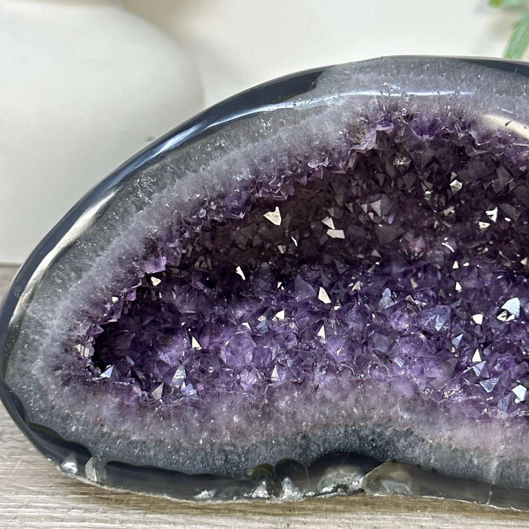 Large Natural Amethyst &amp; Agate Stone Geode from uruguay - STGE0087