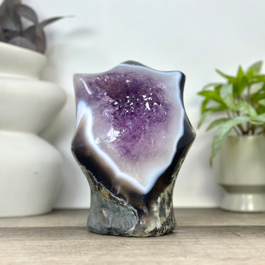 Uruguayan Amethyst &amp; Quartz Arte Statement Piece - CBP1394