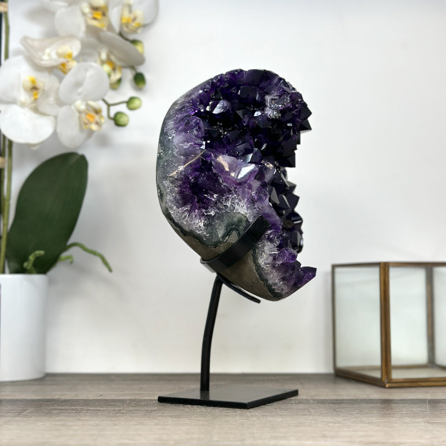 Natural Amethyst Geode - Stand Included - MWS2950