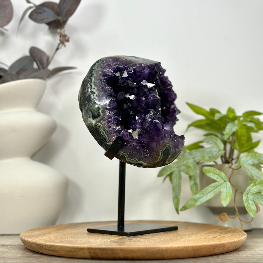 Top Grade Amethyst Geode with Large Purple Crystals - MWS3115