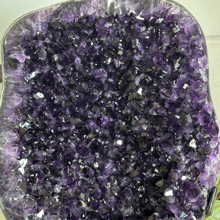 Top Grade Uruguayan Amethyst Geode - Stand Included - MWS3147