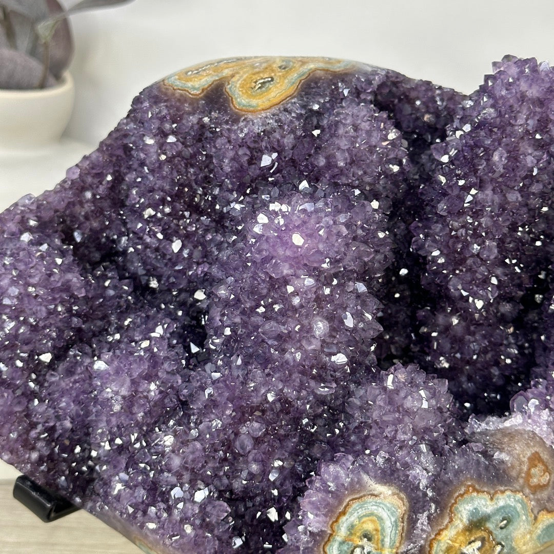 Unqiue Collection Grade Amethyst &amp; Jasper Stalactite Formation - MWS3399