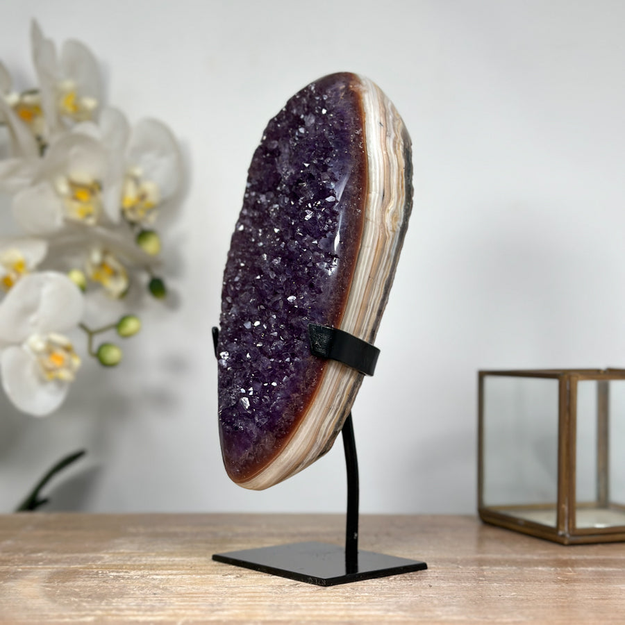 Rare Natural Amethyst &amp; Jasper Specimen - MWS1836