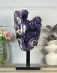 Huge 15 in Tall Amethyst & Agate Statement piece from Uruguay - MWS3407