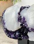 Stunning Natural Amethyst & Calcite Crystal - MWS2167