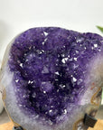 Natural Top Grade Amethyst Cluster on Metal Stand for Home Decor - MWS3252