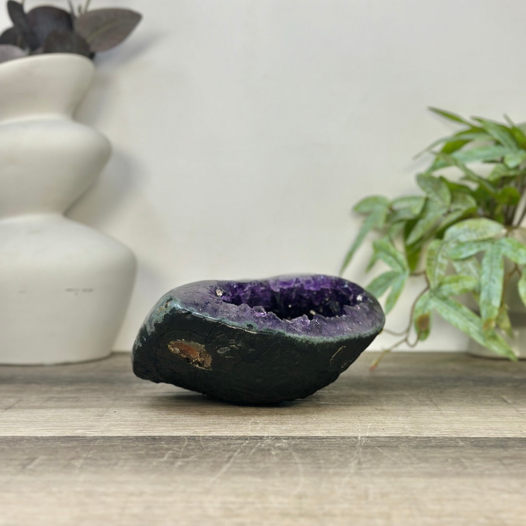 Natural Deep Purple Uruguayan Amethyst Geode - STGE0056