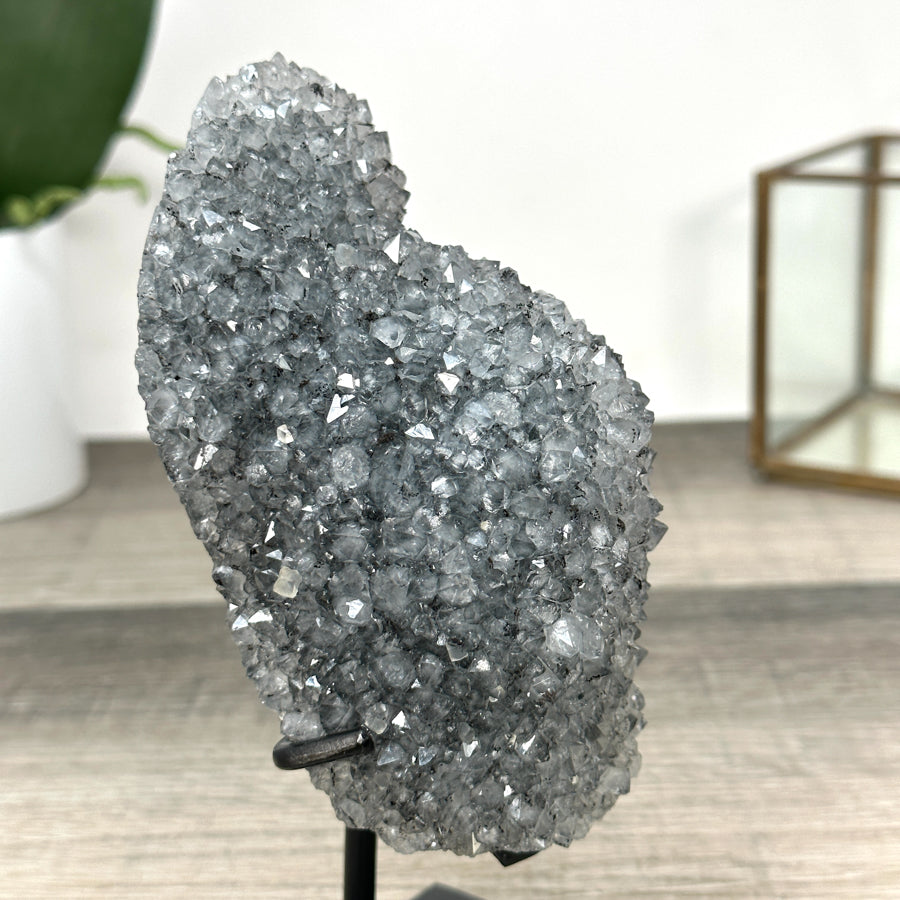 Natural Quartz Stalactite Crystal Formation on Stand - MWS2877