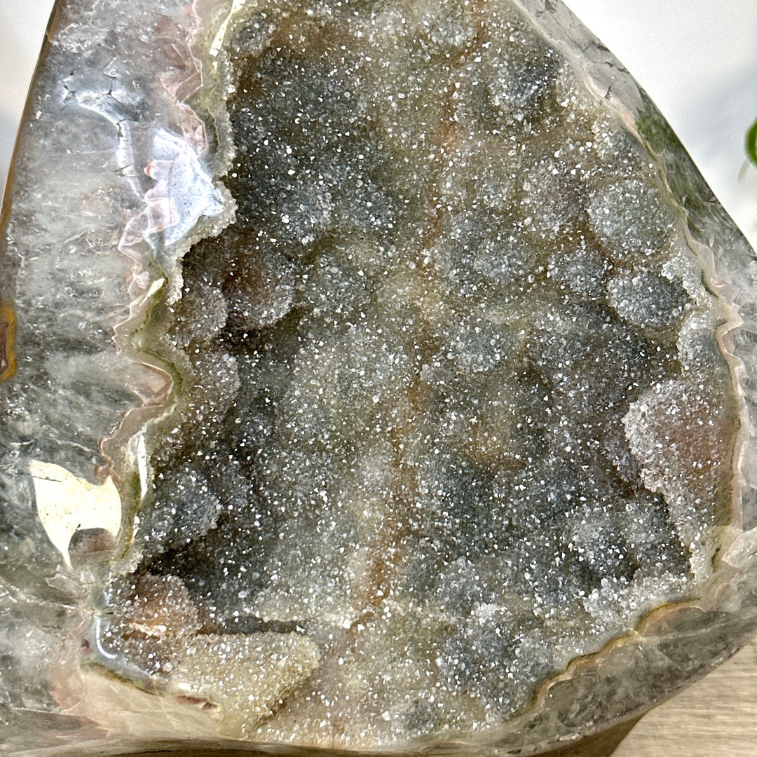 One of a Kind Natural Green Sugar Amethyst Statement Piece - CBP1434