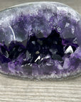 Amethyst Stone Geode with Large Deep Purple Crystal Formation - STGE0015