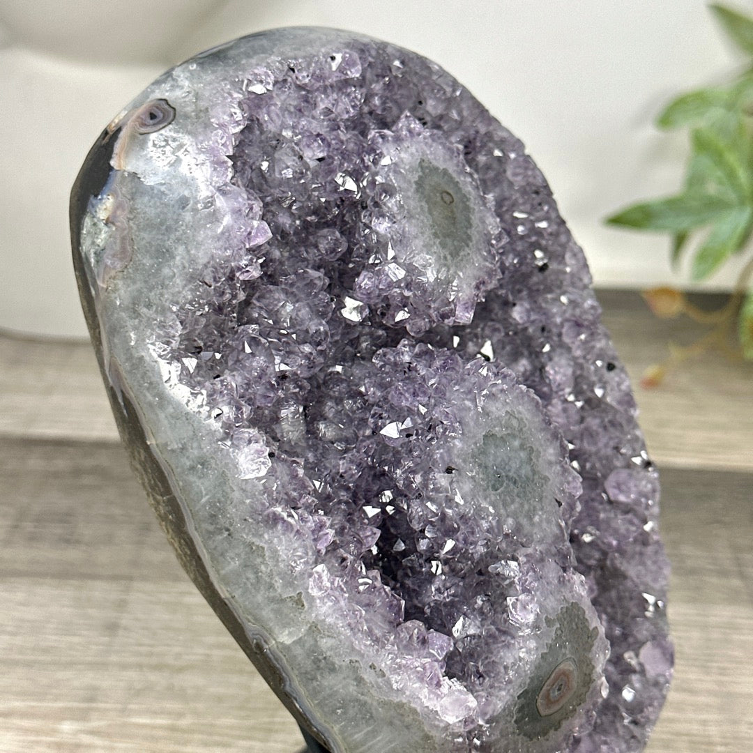 Natural Amethyst Crystal with Stalactite Eyes Formations - MWS3294