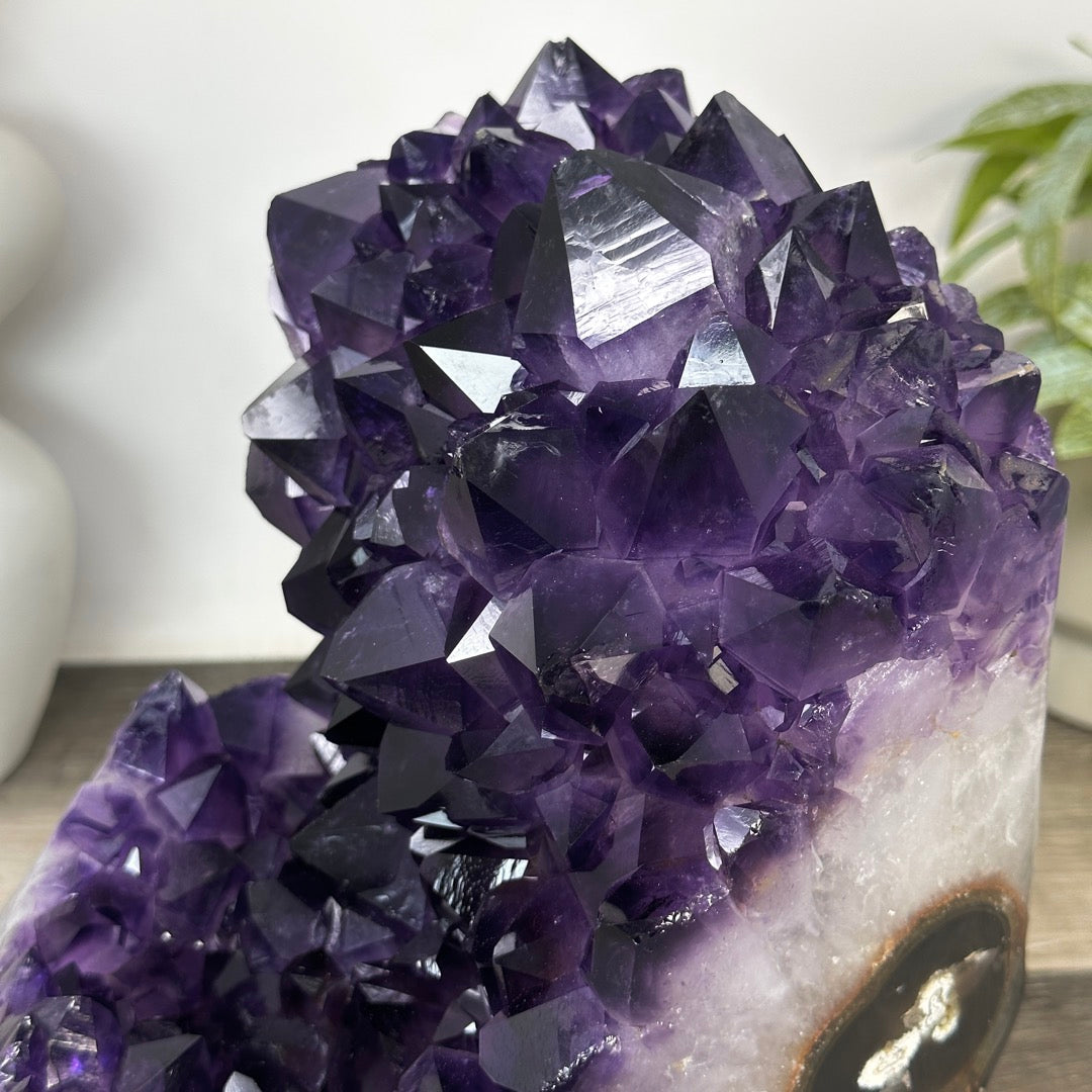 Uruguayan Amethyst &amp; Agate Polished Statement Piece - CBP1403