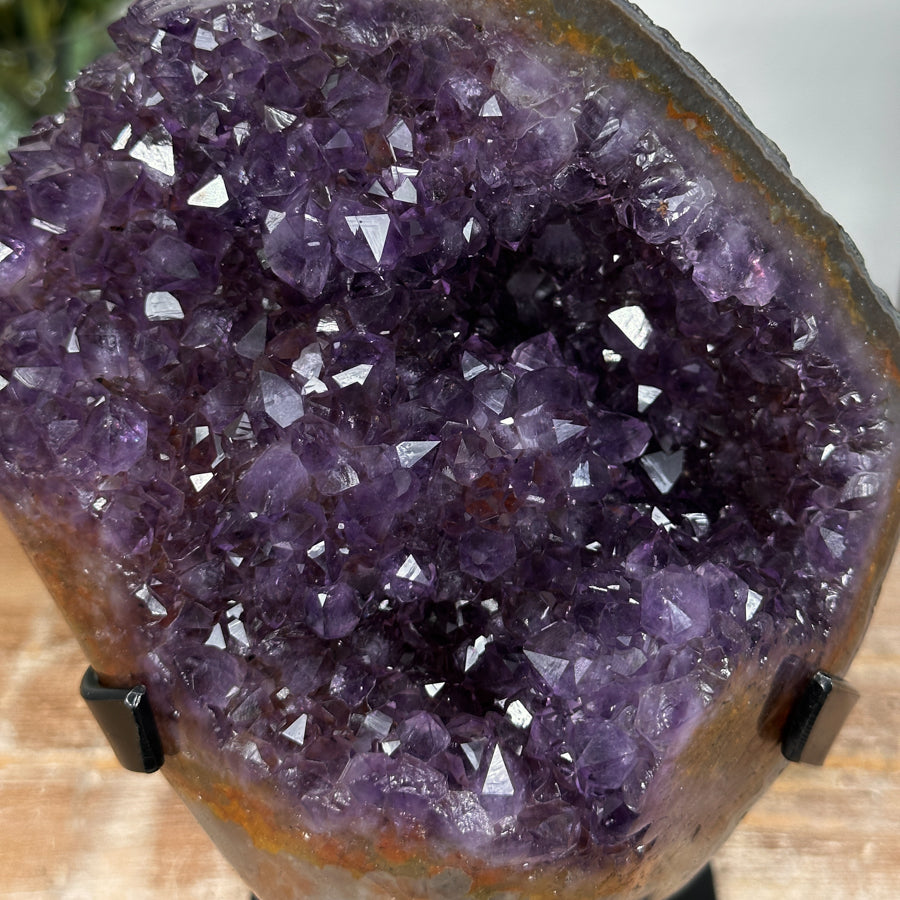 Amethyst Crystal Cluster with Beautiful yellow Banding - MWS1157