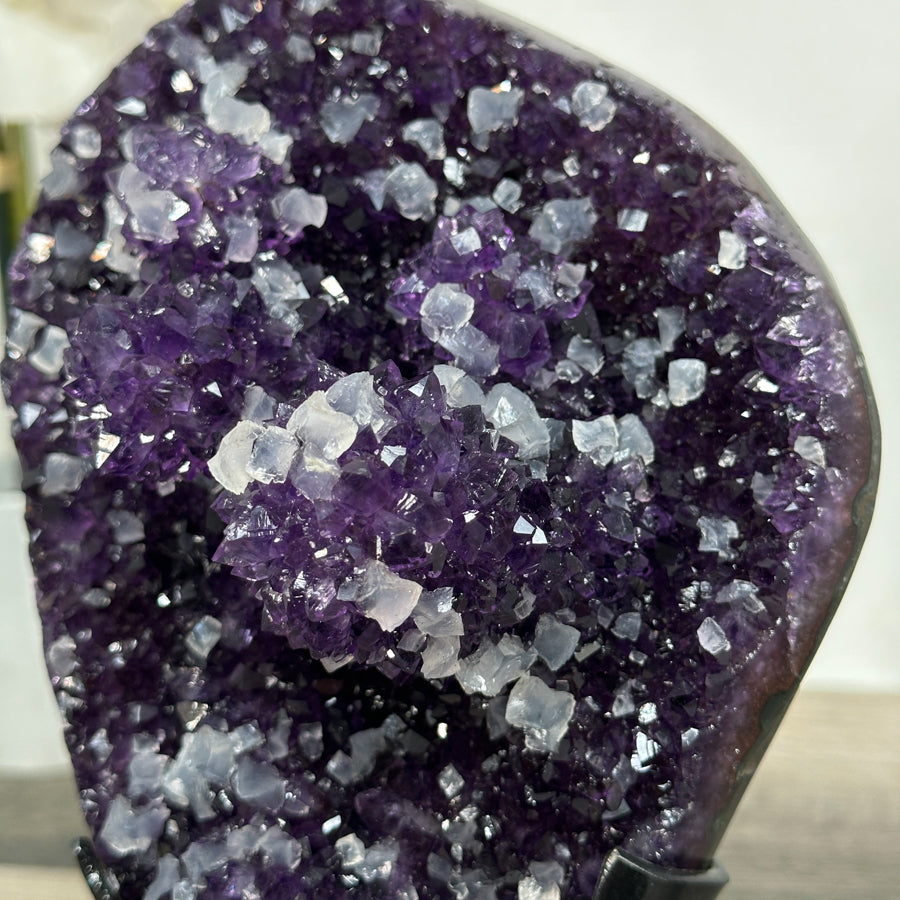 Deep Purple Amethyst Crystal Cluster for Home Decor Display - MWS2616