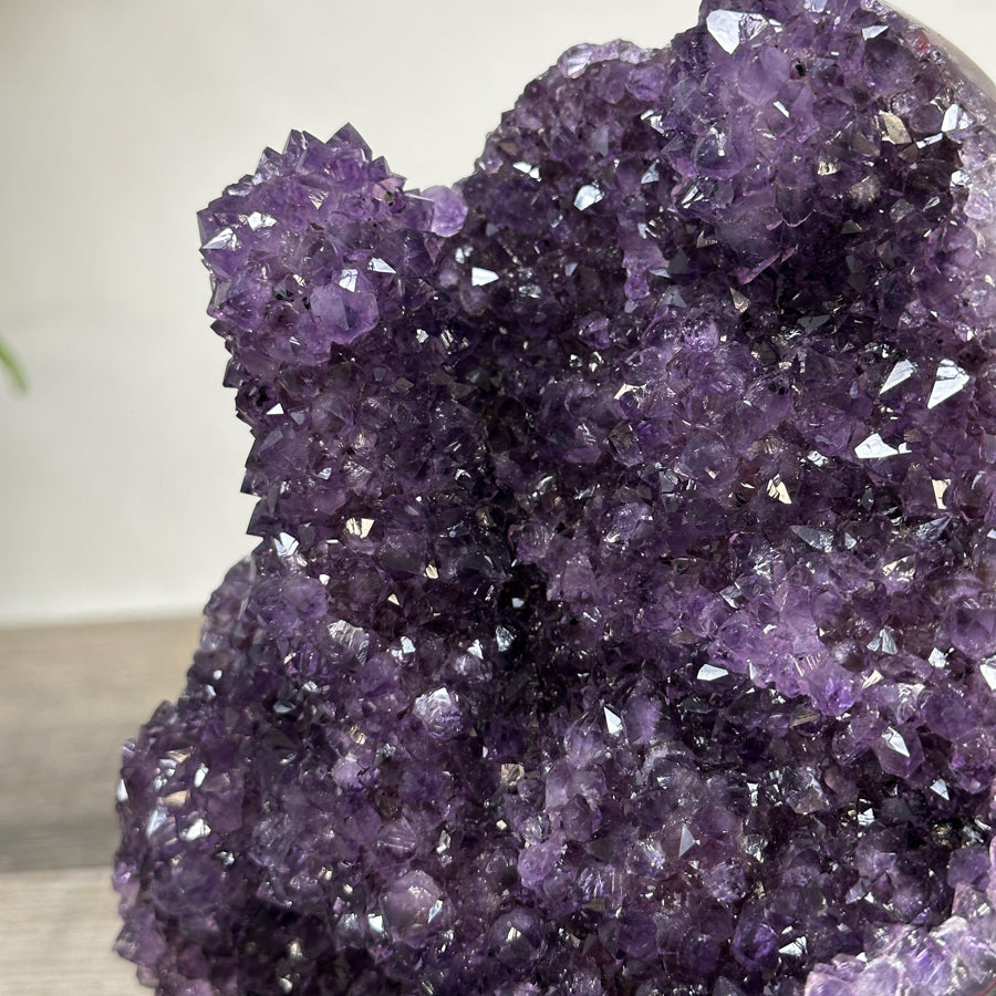 Amethyst Crystal Cluster on Stand for Home Decor Display - MWS2643