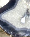 Natural Blue Banded Agate Slice - SLC0020