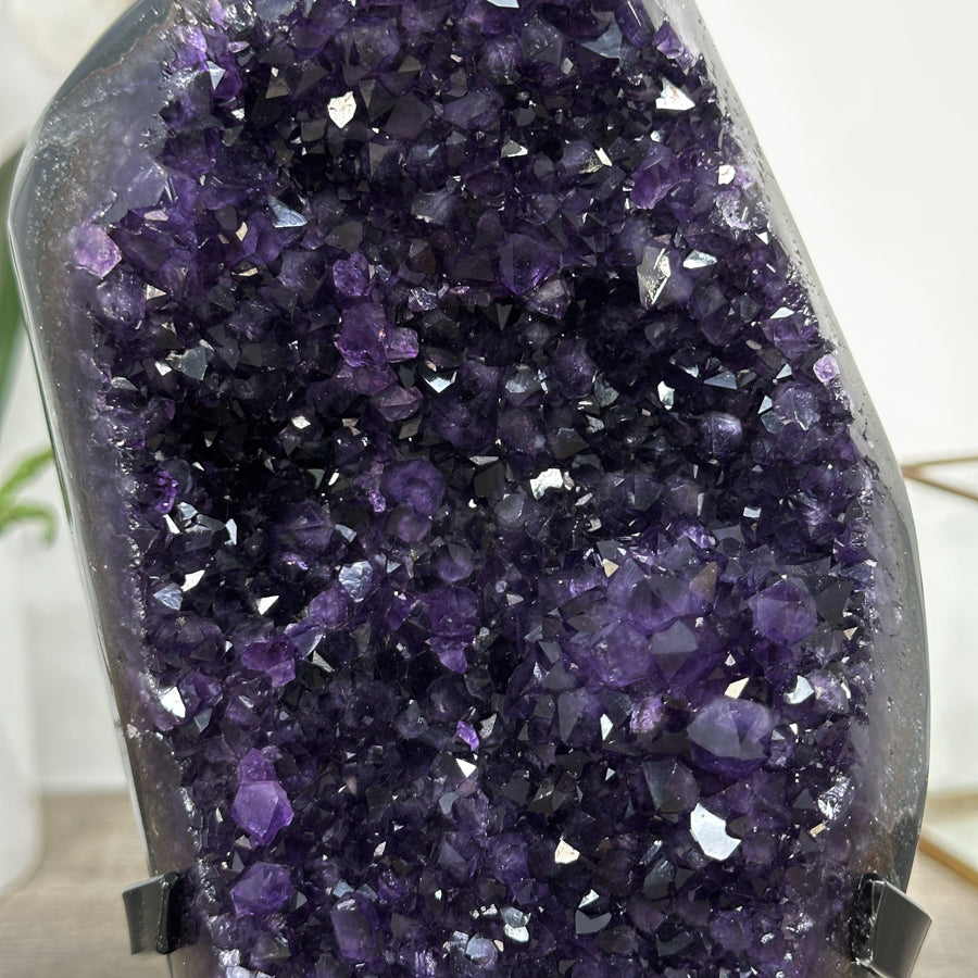 Uruguayan A+ Grade Amethyst Crystal Cluster on Stand - MWS2627