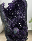 Natural Agate & Amethyst Geode on Metal Stand - MWS3180