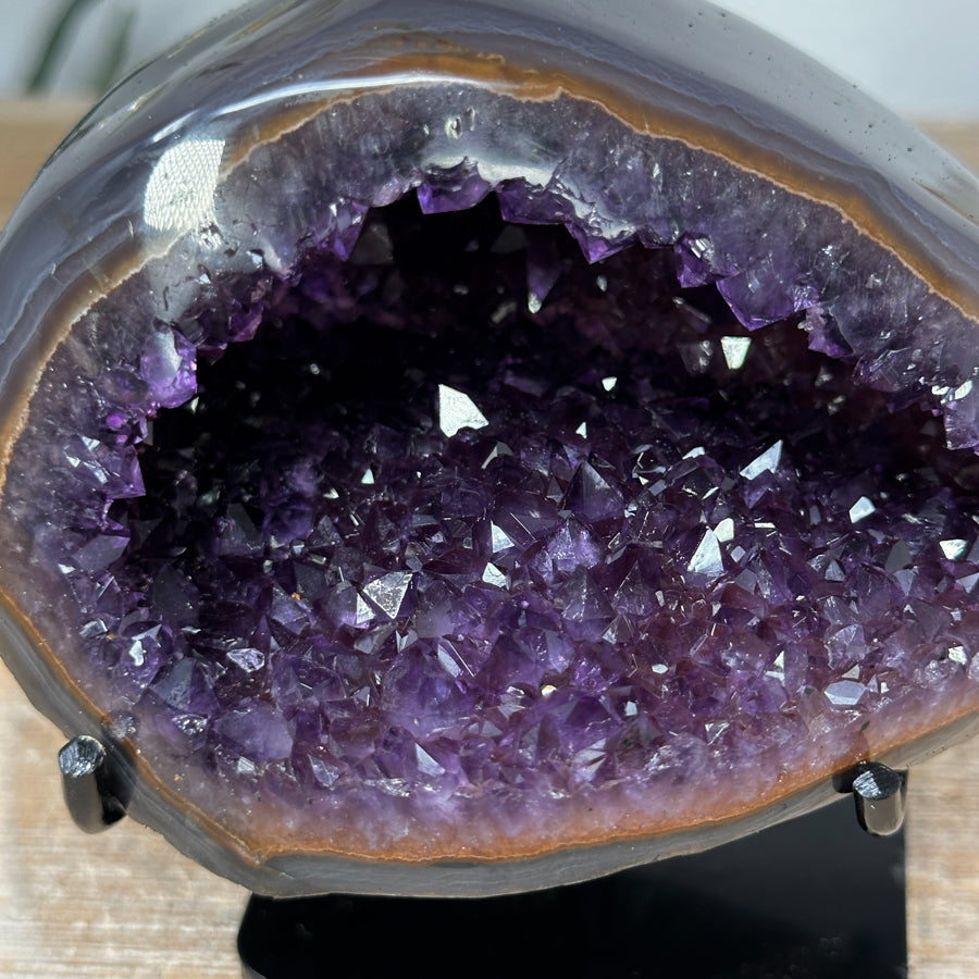 Beautiful Natural Agate &amp; Amethyst Geode - MWS1457