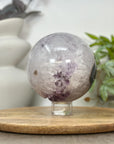 Amethyst & Agate Sphere Geode with Large Crystals - SPH0191