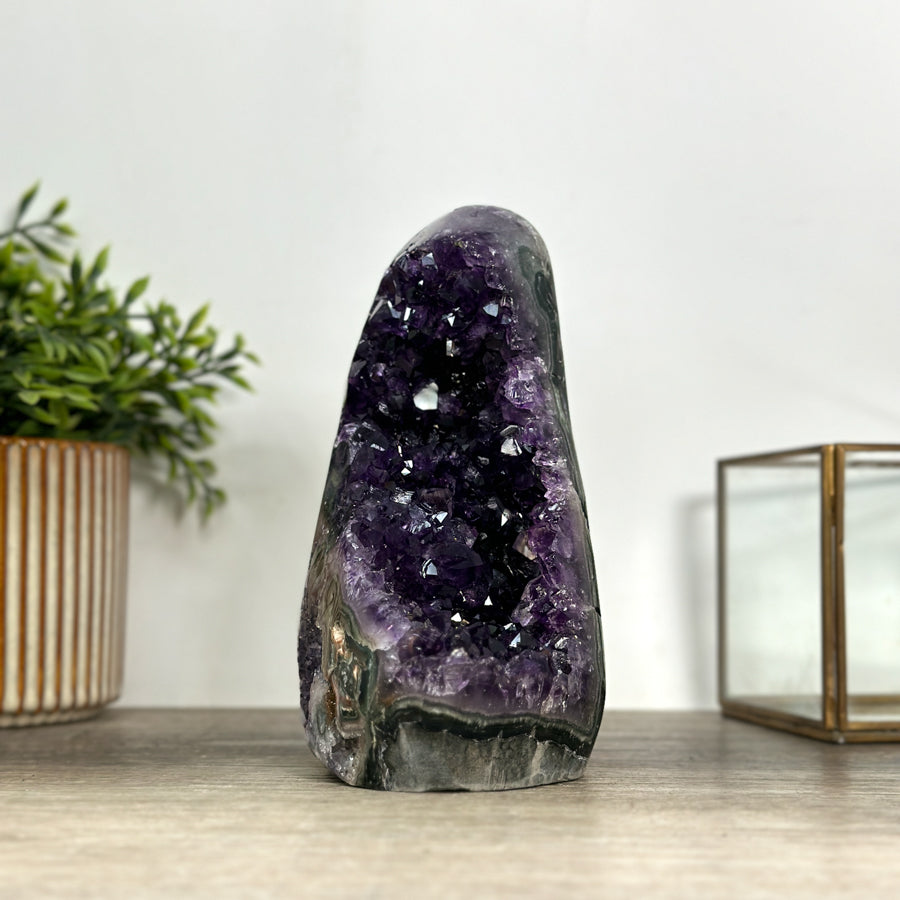 Large Natural Amethyst Cathedral with Polished Edges - CBP1187