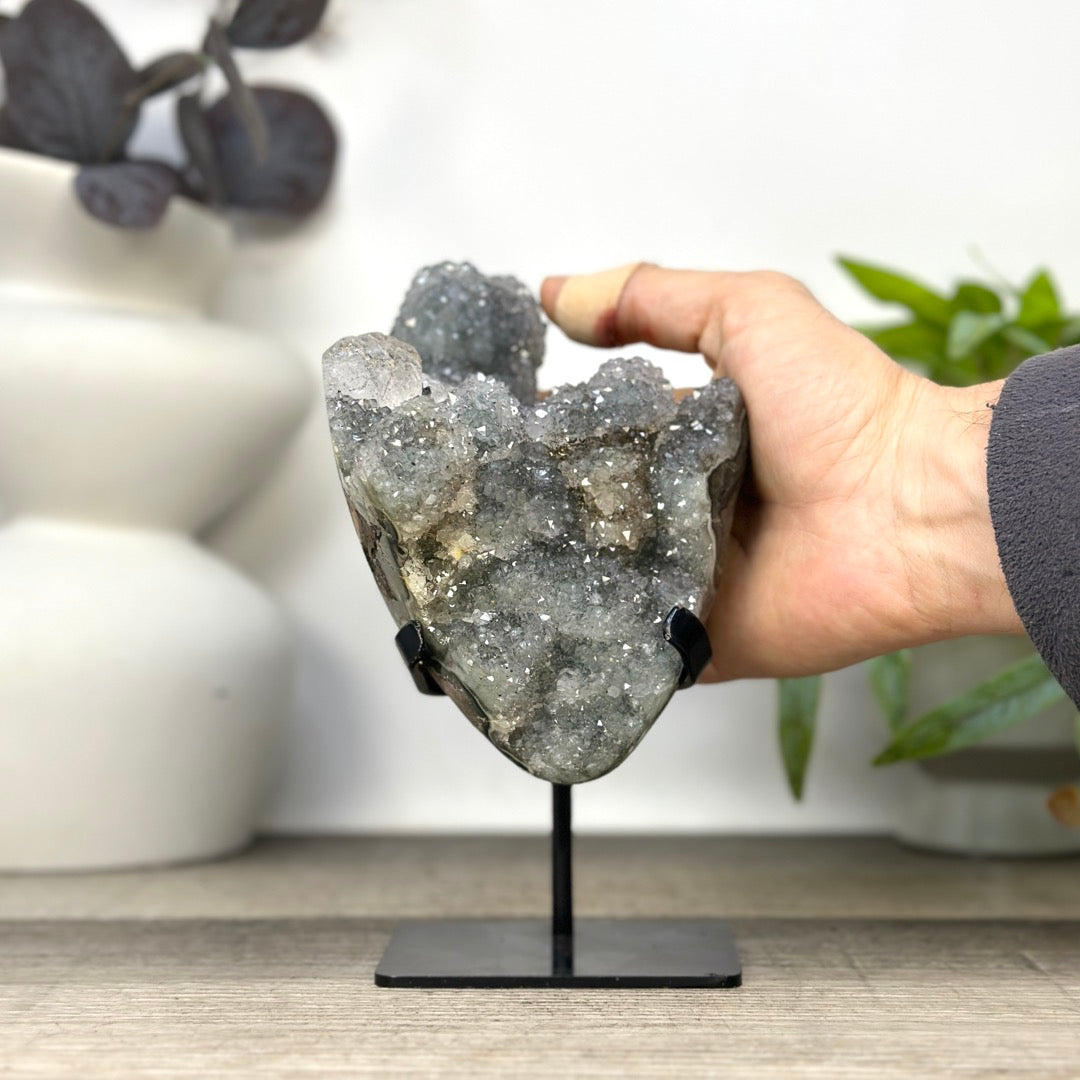 Natural Quartz Crystal Cluster on Stand - MWS3283