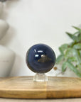 Banded Agate & Druzy Sphere Geode - SPH0220