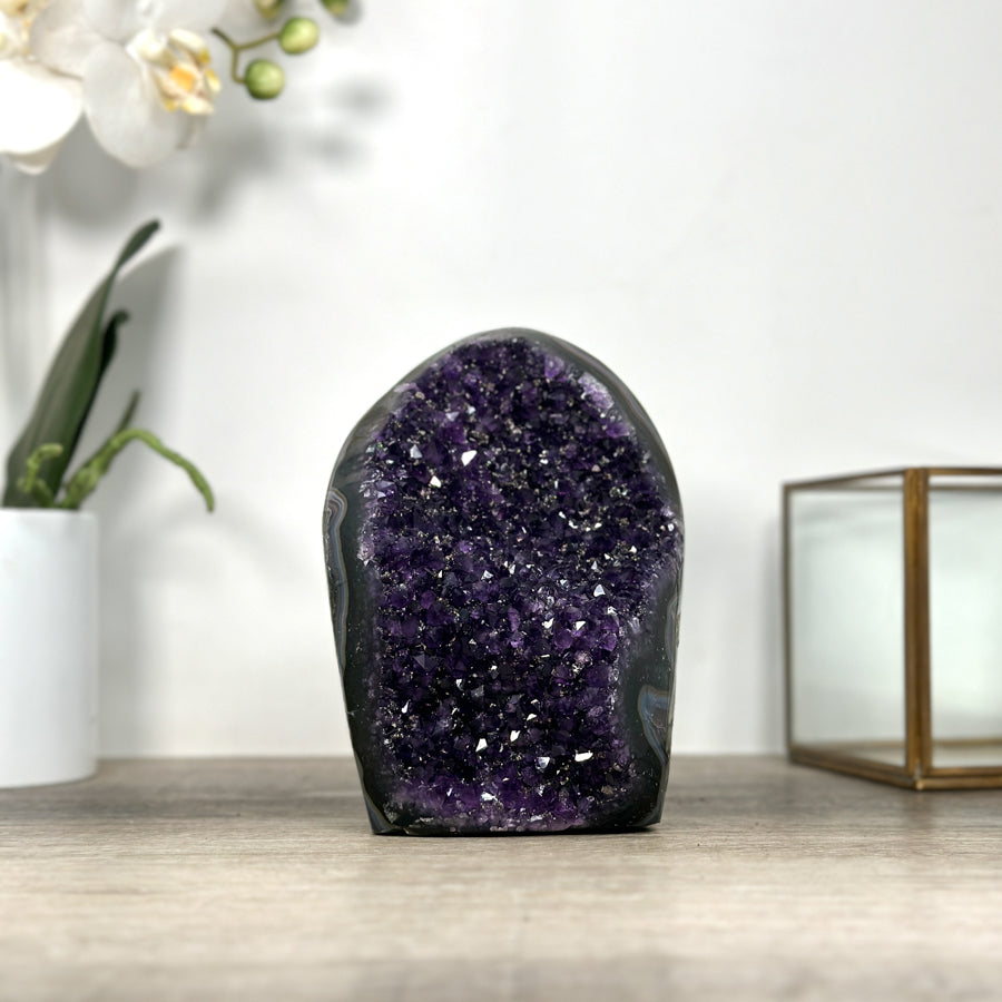 Amethyst Crysta Cathedral with Deep Purple Points - CBP1222