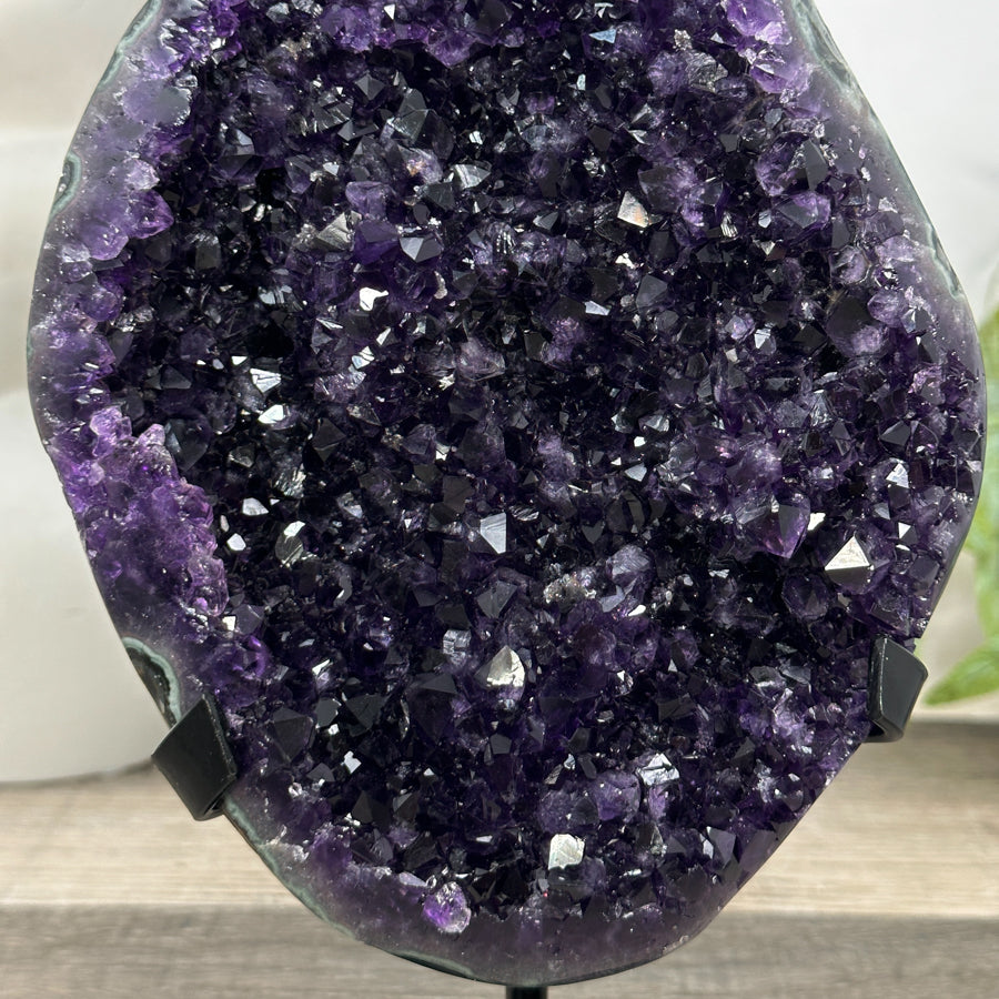 Top Quality Natural Deep Purple Amethyst Geode - MWS3179