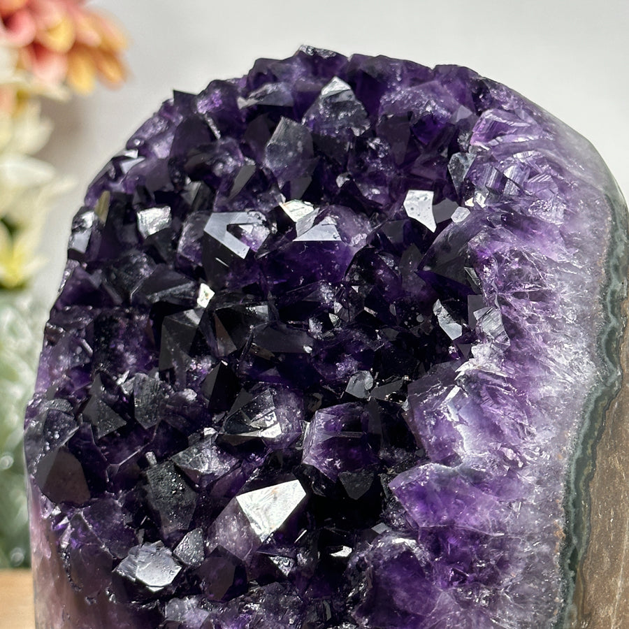 Deep Purple Natural Cathedral Geode - CBP1047