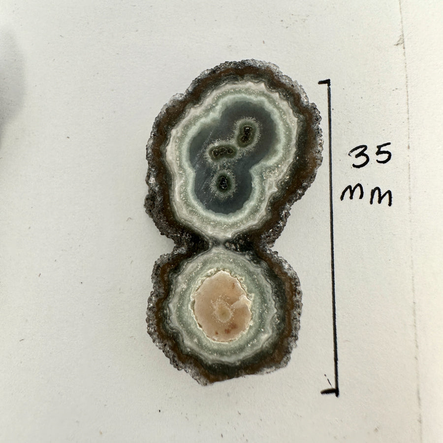 Unique Amethyst, Agate &amp; Jasper Stalactite Slices Set - Natural Crystal for Handmade Jewelry - STS0072