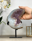 Beautiful Natural Amethyst Moon Carving - MWS2371