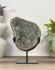 Green Quartz Crystal Cluster with Black Hematite Inclusions - MWS3342