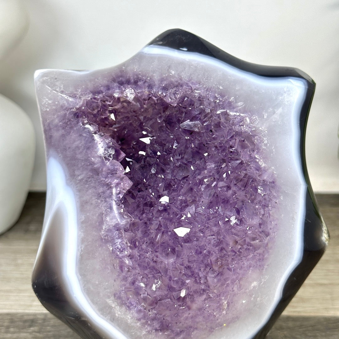 Uruguayan Amethyst &amp; Quartz Arte Statement Piece - CBP1394