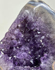 Natural Large Amethyst & Blue Agate with Stalatite Eyes Formations - MWS3326