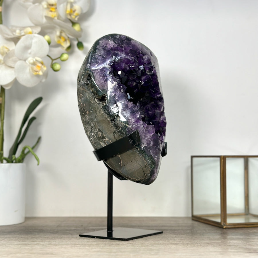 Large Natural Amethyst Geode – Stunning Purple Crystal Statement Piece - MWS2500