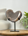 Agate & Quartz Uruguayan Crystal Heart - HST0353