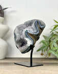 Natural Quartz Geode Statement piece on Stand - MWS3296