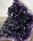 Amethyst Crystal Geode with Deep Purple Points for Home Decor - CBP1241