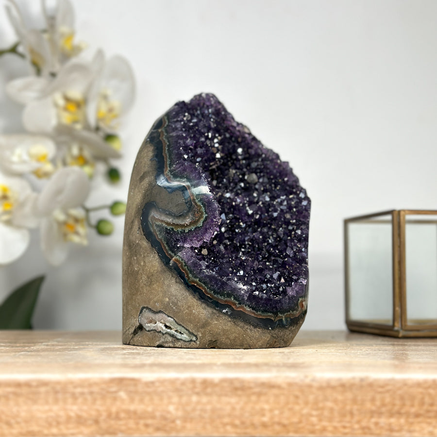 Amethyst Geode with Deep Purple Crystals - CBP1161