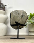 Unique Natural Green Quartz Specimen on Metal Stand - MWS3377