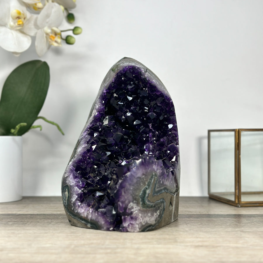 Natural Deep Purple Natural Amethyst Cathedral - CBP1266